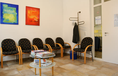 Praxisräume der Hausarztpraxis Horstmar, Wartezimmer
